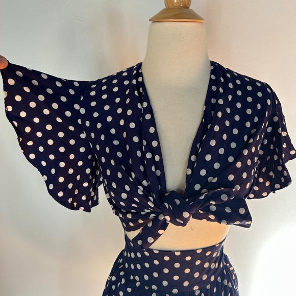 Trashy Diva Blue Dots Top and Shirts - Picture 2 of 9